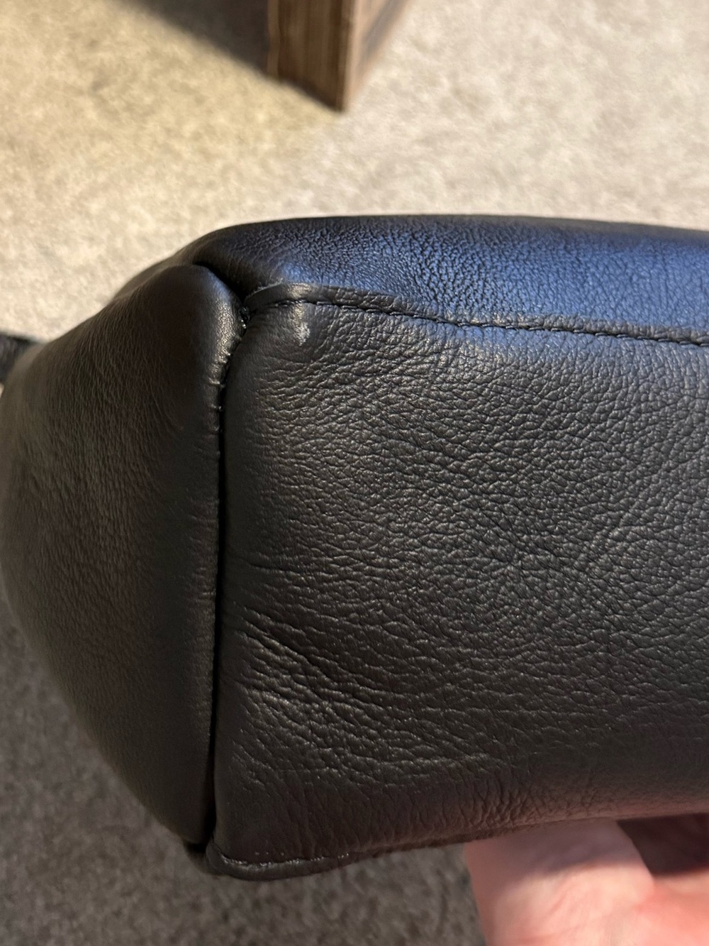 Portland Leather Aspen Shoulder Bag Black LARGE - Picture 7 of 10